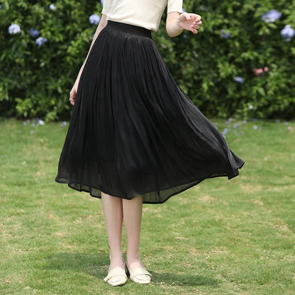 Jupe Satin Midi